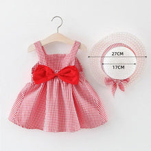 将图片加载到图库查看器,Modern Baby Newborn Toddler Girls Summer Tutu Dress With Printing Princess Dresses Sundress And Hat