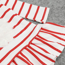 Load image into Gallery viewer, Baby Girls Long Sleeve Stripe Christmas Outfits Dress For Girls Clothes Unique Design Excellent Look