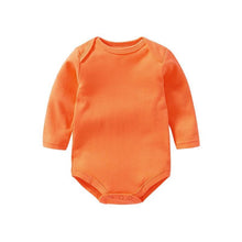 Load image into Gallery viewer, Classic Modern Solid Color Boy Girls Romper Newborn Long Sleeve Cotton Jumpsuit Tops For Girls and Boys Baby