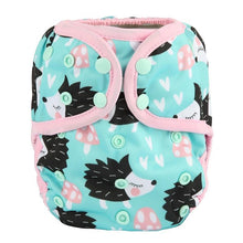 Load image into Gallery viewer, Baby Girl Pink One Size Cloth Diaper Cover Comfortable Nappy With Double Gusset Cartoon Designs Baby Boys Diapers