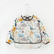 将图片加载到图库查看器,Modern Luxury NEW Baby Cute Cartoon Waterproof Long Sleeve Apron Baby Feeding Bib for Children Baby and Kids