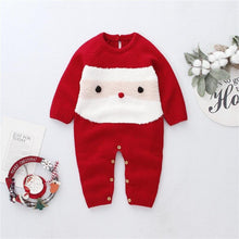 将图片加载到图库查看器,0-24M Newborn Baby Boy Girl Rompers Christmas Costumes Long Sleeve Red Santa Claus Jumpsuit For Kids