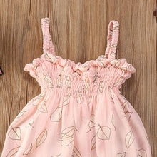 Load image into Gallery viewer, Luxury Modern Colorful Floral Design Toddler Baby Girl Summer Floral Print Sleeveless Dress FOr Baby Girls