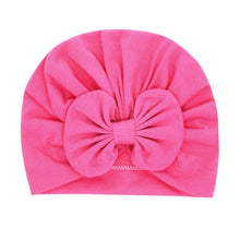 Load image into Gallery viewer, Children Baby Hat Kids Bow Cap Newborn Girls Photography Props Turban Infant Props For Baby Girls