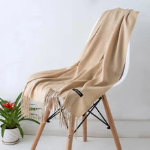 Load image into Gallery viewer, 2022 Tassel Women’s Scarf – Designer Shawl, Wrap & Hijab Pashmina
