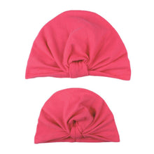 将图片加载到图库查看器,Modern popular Mother and Daughter Turban Headband Set Girls Headwear Mother and Baby Turban Headbands Set Lovely Knot Beanie Baby Hair Accessories