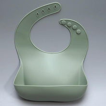 Load image into Gallery viewer, Newborns Solid Silicone Baby Feeding Bibs Burp Cloths Fashionable Breastplate Baby Stuff For Kids