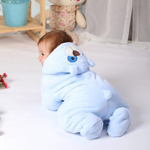 Load image into Gallery viewer, Modern Winter Baby Bear Animal Costume Hooded Romper Warm Flannel Plush Jumpsuit For Girls and Boys