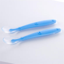 Load image into Gallery viewer, New Candy Color Baby Soft Silicone Spoons Feeding Dishes Tableware Flatware Children Food Feeding Tools