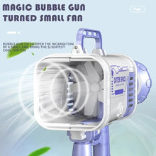 Load image into Gallery viewer, Hot Kids Gatling Bubble Gun Toy 64-Hole Charging Electric Automatic Bubble Machine Summer Outdoor Soap Water Children Toys