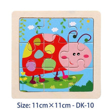 Load image into Gallery viewer, 38 Style Cartoon Wooden Puzzle Children Animal/ Vehicle Toy For 2-6 Year Baby Early Educational Toys for Kids