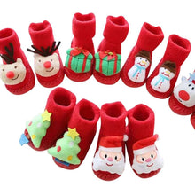 将图片加载到图库查看器,Baby Socks Christmas Newborn For Baby Boys/Girls Christmas Floor Socks Anti-Slip Baby Step Socks For Baby Kids