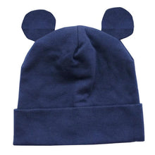 Load image into Gallery viewer, Modern Baby Hat Cute Ear Cotton Girls Cap Scarf Infant Hats Finger love Kids Boys Knitted Cap Winter hat I love mama/pap Cap