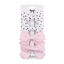 Load image into Gallery viewer, 4Pcs Leopard Print Hair Bow Clips for Baby Girls Lace Barrettes