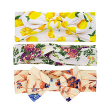Load image into Gallery viewer, Fashion Baby Nylon Bow Headband Newborn Bowknot Round Ball Head wrap Flower Turban Girls Hair Bands Bow For Kids