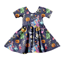 Load image into Gallery viewer, Baby Girls Children Cotton Short Sleeve Casual Dress Unique Design Perfect Gift For Her