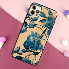 Load image into Gallery viewer, Vintage Tree Flower Bamboo Wood Case For iPhone Pro Max 12 13 min SE For iPhone 13 Shockproof Wooden Texture Protective Cover Unique & Classy Wooden Case