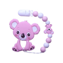 将图片加载到图库查看器,Baby Teething Lovely Koala Owl Horse Cookies Baby Teether Molar Toy Gift Raccoon Food Grade Silicone Beads For Kids and Baby