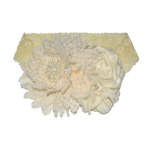将图片加载到图库查看器,Luxury Modern Handmade Flower Headband Newborn Infant Pearl Flowers With Lace wide Headbands Bebes Hair Accessories Bow