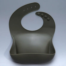 Load image into Gallery viewer, Newborns Solid Silicone Baby Feeding Bibs Burp Cloths Fashionable Breastplate Baby Stuff For Kids