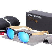 Load image into Gallery viewer, Brand Bamboo Handmade Luxury Polarized Modern and Retro Wood Sunglasses for Men and Women With UV400 Protection