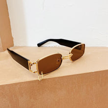 Load image into Gallery viewer, Popular Fashion Small Rectangle Women Luxury Sunglasses Brand Designer Vintage Punk Men Sunglasses Style With Shades UV400 Protection