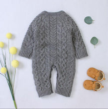将图片加载到图库查看器,Handmade Knitted Baby Clothes Long Sleeve Newborn Baby Romper Winter Spring Baby Girl Romper Jumpsuit For Boys and Girls