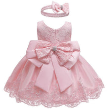 将图片加载到图库查看器,Luxury Modern Baby Girl Christmas Dress Newborn Baby Girls Bow Dresses For Baby 1st Year Birthday Party