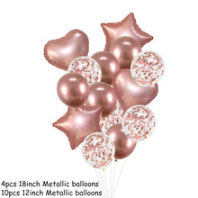 将图片加载到图库查看器,14Pcs Multi Confetti Balloons For Happy Birthday Party Balloons In Several Luxury Variant Helium Ballons For Celebrations for Boy Girls and Babies party