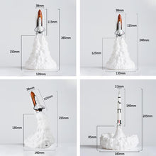 将图片加载到图库查看器,Rocket Kids Space Shuttle Lamp and Moon lamps In Night Light By 3D Print For Space Lovers Rocket Lamp