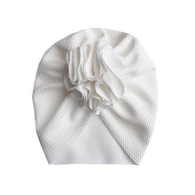 Load image into Gallery viewer, Handamde Elegant Baby Hats for Girls Big Bow Turban Hat Newborn Baby Beanie Cap Solid Color Style