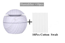 Load image into Gallery viewer, Ultrasonic Air Humidifier Wood Essential Aroma Oil Diffuser With LED Light Electric Aromatherapy Mist Maker