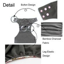 Load image into Gallery viewer, Baby Cloth Diaper Reusable Adjustable Pocket Nappy Cover Fit All Diaper Reusable Nappies Cotton In Modern Trend Printed Design For Unlimited Uses