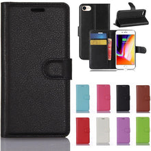 Load image into Gallery viewer, Phone Case For IPHONE 7 8 Plus Wallet Case Flip Leather Back Cover For IPHONE7 IPHONE8 IPHONE 7plus 8plus Simple Case Foldable Case Leather Case Flip Phone Cover Case