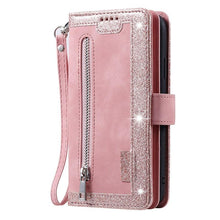 Load image into Gallery viewer, Business Blue New Cards Flip Leather Case For iPhone 14 13 12 11 Pro Max 10 X 6 6s 7 8 Plus XR XS Max Multifunctional Wallet Phone Case Multi-Card Wallet Leather iphone Case