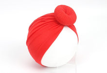 将图片加载到图库查看器,Newborn Toddler Kids Turban Cotton Beanie Hat Winter Cap Knot Solid Soft Sleeping Caps For Kids