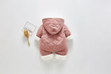 将图片加载到图库查看器,Modern Elegant Winter Children's baby Plush Thickened Cotton Jumpsuit Jacket For New Baby Boys and Girls