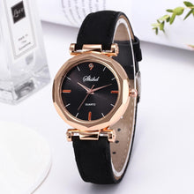 将图片加载到图库查看器,Women Watch Rhinestone Fashion Exquisite Women Leather Casual Watch Luxury Analog Quartz Crystal Wristwatch Bracelet Watch For Women and Girls