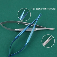 Load image into Gallery viewer, Ophthalmology Fine Corneal Scissors Open Eye Corner Surgical Microsurgical Scissors Stainless Steel Venus Straight Curved Scisso