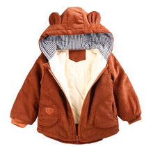 将图片加载到图库查看器,Winter Baby Warm Cotton Coat for Children Outerwear, Newborn Jacket For Infant Clothing For Boys and Girls In Bear Design For Autumn and Winter Season