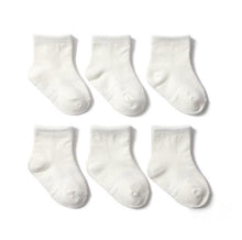 将图片加载到图库查看器,6 Pairs Cotton Baby 's Non-slip Boat Low Cut Floor Socks With Rubber Grips For Boys & Girls Sock