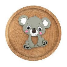 将图片加载到图库查看器,1pc Unique Baby Koala Silicone Teether Teething Chew Toy Nursing Tool Pendant Food Grade Silicone