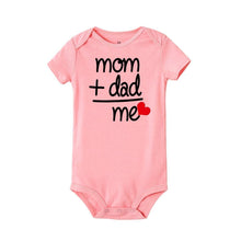 将图片加载到图库查看器,Modern Newborn Toddler Baby Boy Girl Dad +Mom Outfit Costume Romper Short Sleeve Clothes Jumpszuit for Baby Girl and Baby Boys