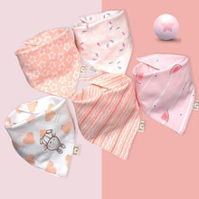 将图片加载到图库查看器,Fashion Modern 5PCS/SET Baby Triangle Double Cotton Bandana Feeding Bibs For Baby Boys/ Girls Baby Kids