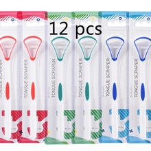 Load image into Gallery viewer, Silicone Tongue Scraper & Cleaner Brush - Fresh Breath Oral Care Tool, 1/3/6/12 Pack