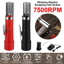 Load image into Gallery viewer, 125W 7500RMP Portable Charging Cordless Electric Fish Scaler Fish Scale Scraper Fish Remover Cleaner Scraper Seafood Tools