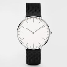将图片加载到图库查看器,Fashion Unisex Watches Ultra Thin Stainless Steel Mesh Belt Quartz Classic Casual Watch For Women and Man