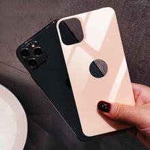 Load image into Gallery viewer, Back 9H Tempered Glass For iPhone 14 Plus 13 12 mini 11 Pro X XR XS Max Rear Screen Protector Protective Film Gold Black White Anti Scratch Edge to Edge Coverage Back Glass for iPhone