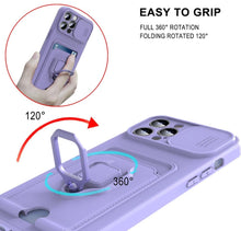 将图片加载到图库查看器,Lightweight Heavy Duty Protective Case With Rotatable Kickstand Ring For iPhone 13 14 Case Magnetic Ring Holder Cover for iPhone 12 11 14 Pro Wallet Card Armor iphone Case