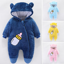 将图片加载到图库查看器,Modern Interesting Designer Winter Baby Costume Overalls For Baby Girls and for Newborn Clothes In Modern Style